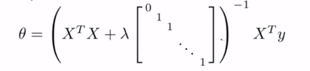 正则化的正规方程 /images/ML/regular.png